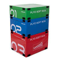 Бокс плиометрический мягкий набор Zelart PLYO BOXES FI-3634 3шт 30/45/60см зеленый, синий, красный Код FI-3634