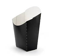 Коробка для фри Turkey чорний "m" 10х6,5 см бумажное (013920ч/50/750)