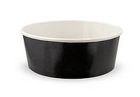 Контейнер для салатов и вторых блюд Turkey чорний круглый 550мл d14,2 см h5,3 см бумажное (011113/50/400)