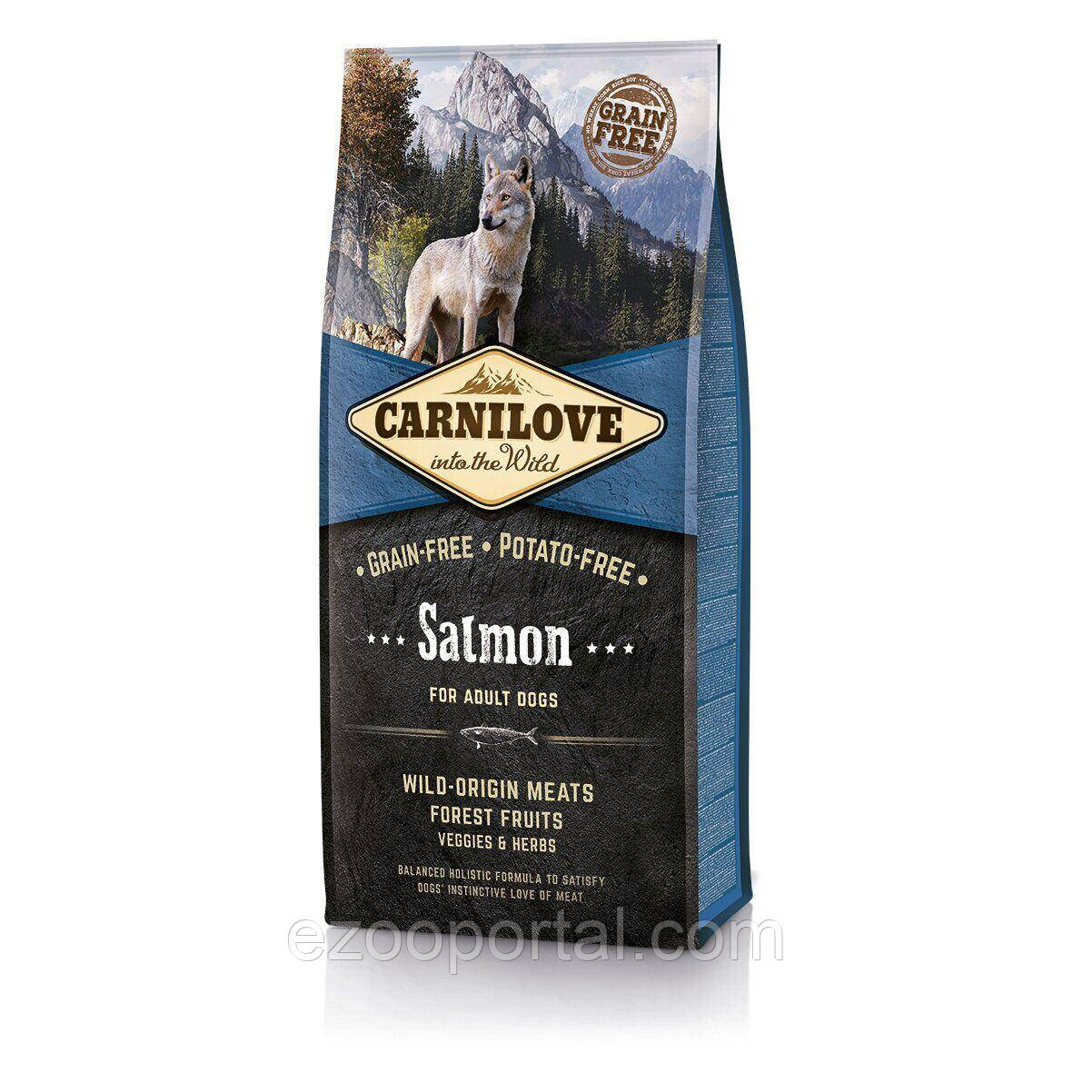 Сухий корм для собак з лососем Carnilove Adult Salmon 12кг, фото 1