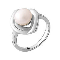 Срібне кільце з натуральними перлами (2055402) 17.5 розмір