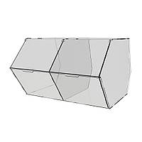 Диспенсер EKOSTAR для мармеладов, снеків, горіхів 2 комірки