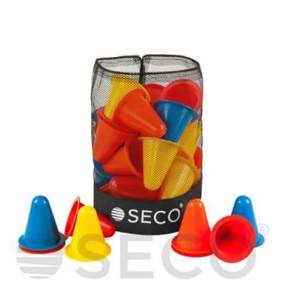 Набір конусів для тренування SECO® 8 см 4 кольори (40 штук)
