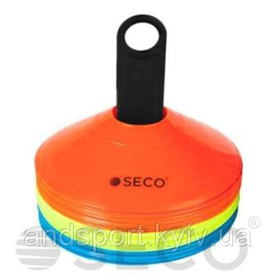 Набір тренувальних фішек SECO® 3 кольорів з підставкою(30 штук)