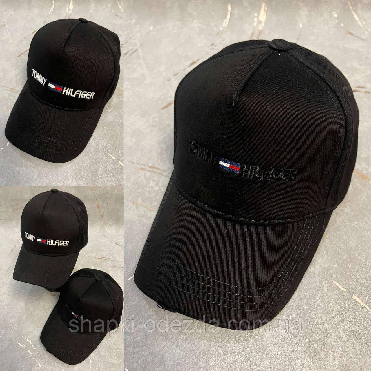 Чорна кепка "TOMMYHILFIGER" Оптом 56-59 см