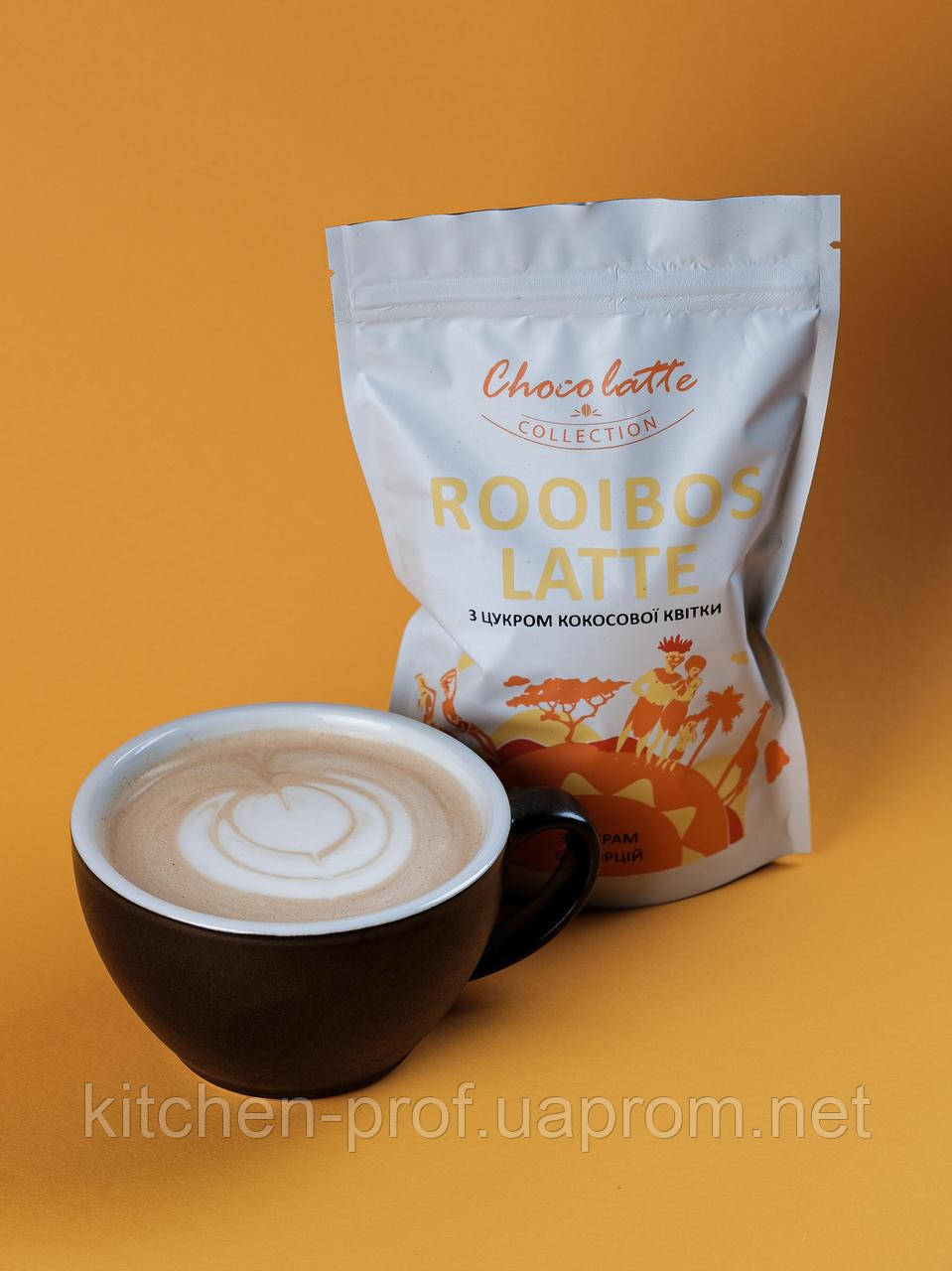 Суперфуд Rooibos Latte, ройбуш латте (оранжевий ) 300г./60 порцій. - фото 4 - id-p1834403696