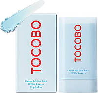 Сонцезахисний крем у стику Tocobo Cotton Soft Sun Stick SPF50+ PA++++, 19g