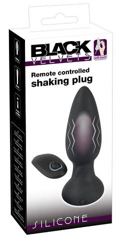 Анальна вібропробка з 7 режимами пульсації Remote controlled shaking plug, фото 1