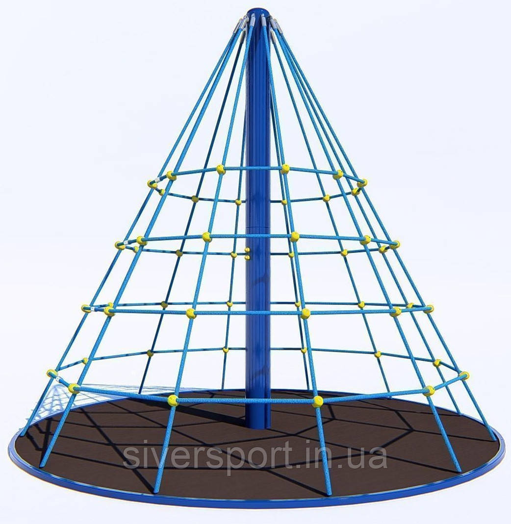 Канатний комплекс "Піраміда - 2" - Карусель (2.4х2.4 м) SiverSport RC24, фото 1