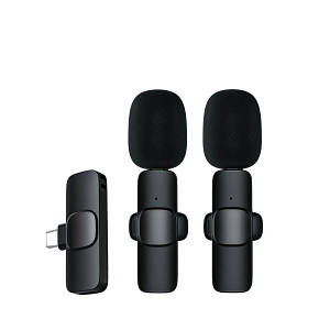 Мікрофон бездротовий подвійний Type-C 2.4 ГГц 10 м Recordio GAW-920 Type-C