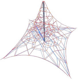 Канатний комплекс "Піраміда" (8х8 м) SiverSport RC12