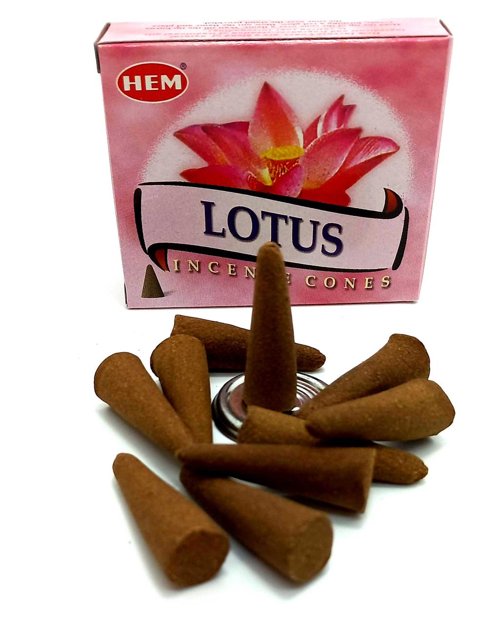 Пахощі Lotus "Лотос" Hem конусні Індія, фото 1