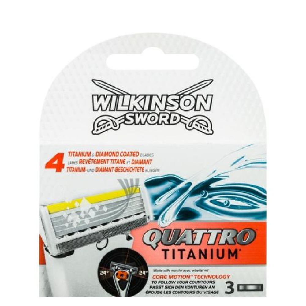 Картриджі для гоління Wilkinson 3 шт Quattro Core Motion