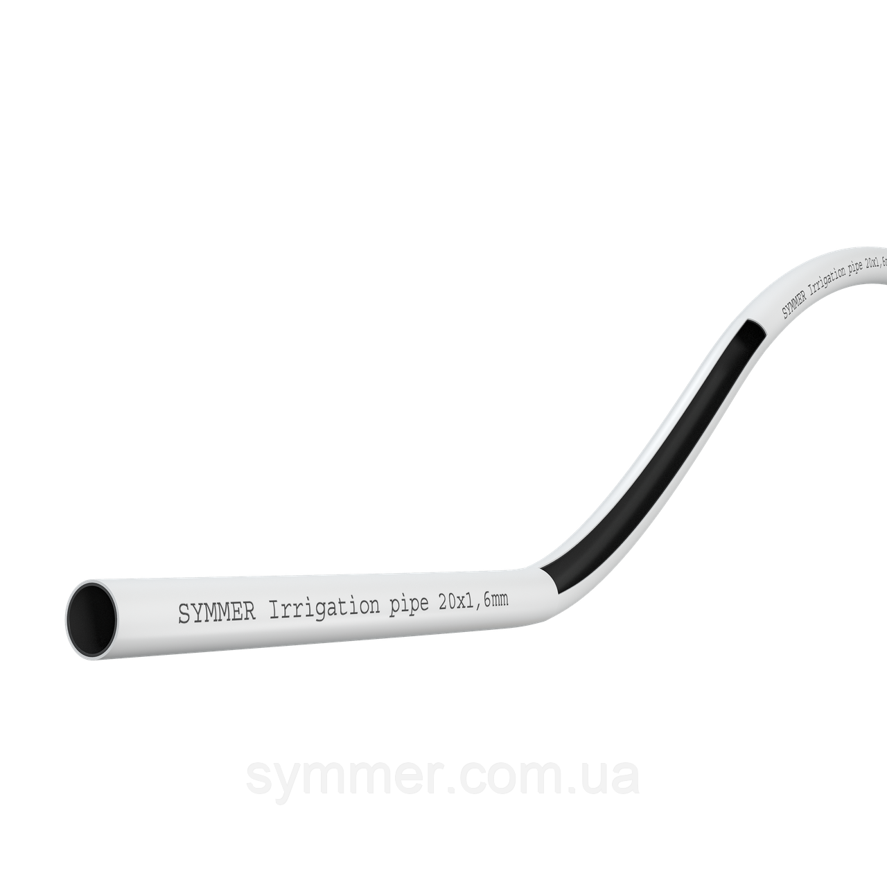 Сліпа двошарова трубка для крапельного зрошення SYMMER Irrigation 20*1,6 мм ПЕ біла 100 м/200м