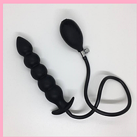 Розширювач анальний п'ятирівневий із грушею, Анальна надувна пробка груша з насосом, Інтимні іграшки