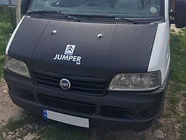 Чохол капота (напис Jumper) для Fiat Ducato 1995-2006 рр. Шкірозамінник
