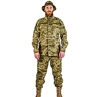 Тактический военный костюм китель с брюками/ Мужская летняя армейская форма Пиксель/ Военная форма из рип стоп