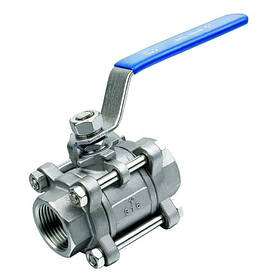 Кран кульовий різьбовий трьохсоставной з нержавіючої сталі Ball Valve (Тайвань)