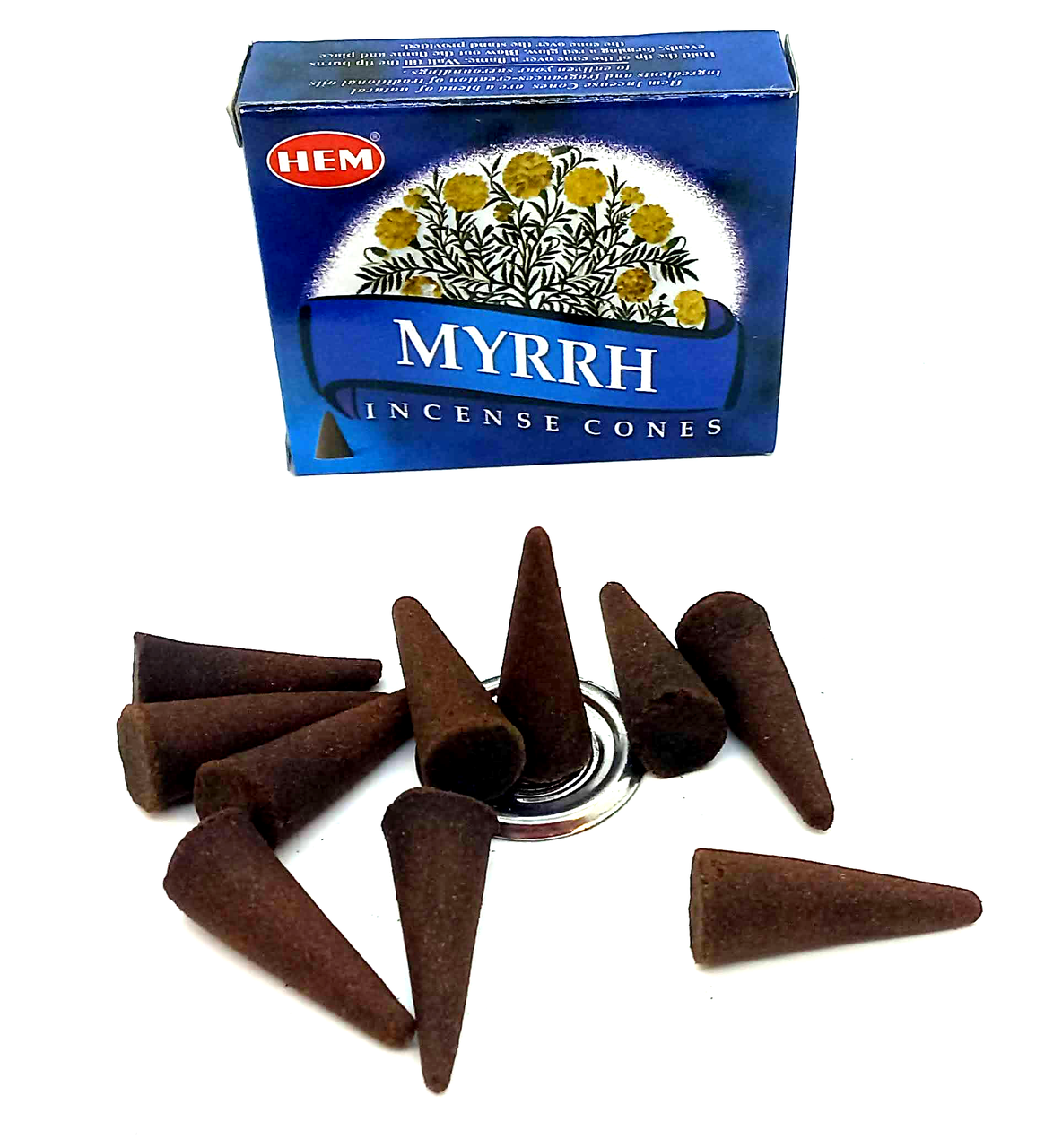 Пахощі Myrrh "Мірра" Hem конусні Індія, фото 1