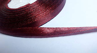 Стрічка атласна 0.6 см, бордо (№48)