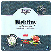 Сир блакитний з пліснявою Лазур Lazur blekitny 100g 10шт/ящ (Код: 00-00014311)