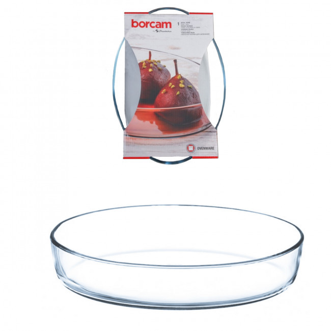 Форма для запікання овальна Borcam 30х21см скляна Pasabahce 59064, фото 1
