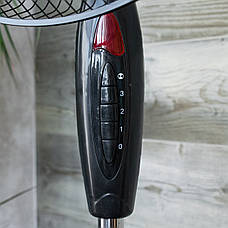 Вентилятор підлоговий Holmer HFS-1217B Black, фото 3