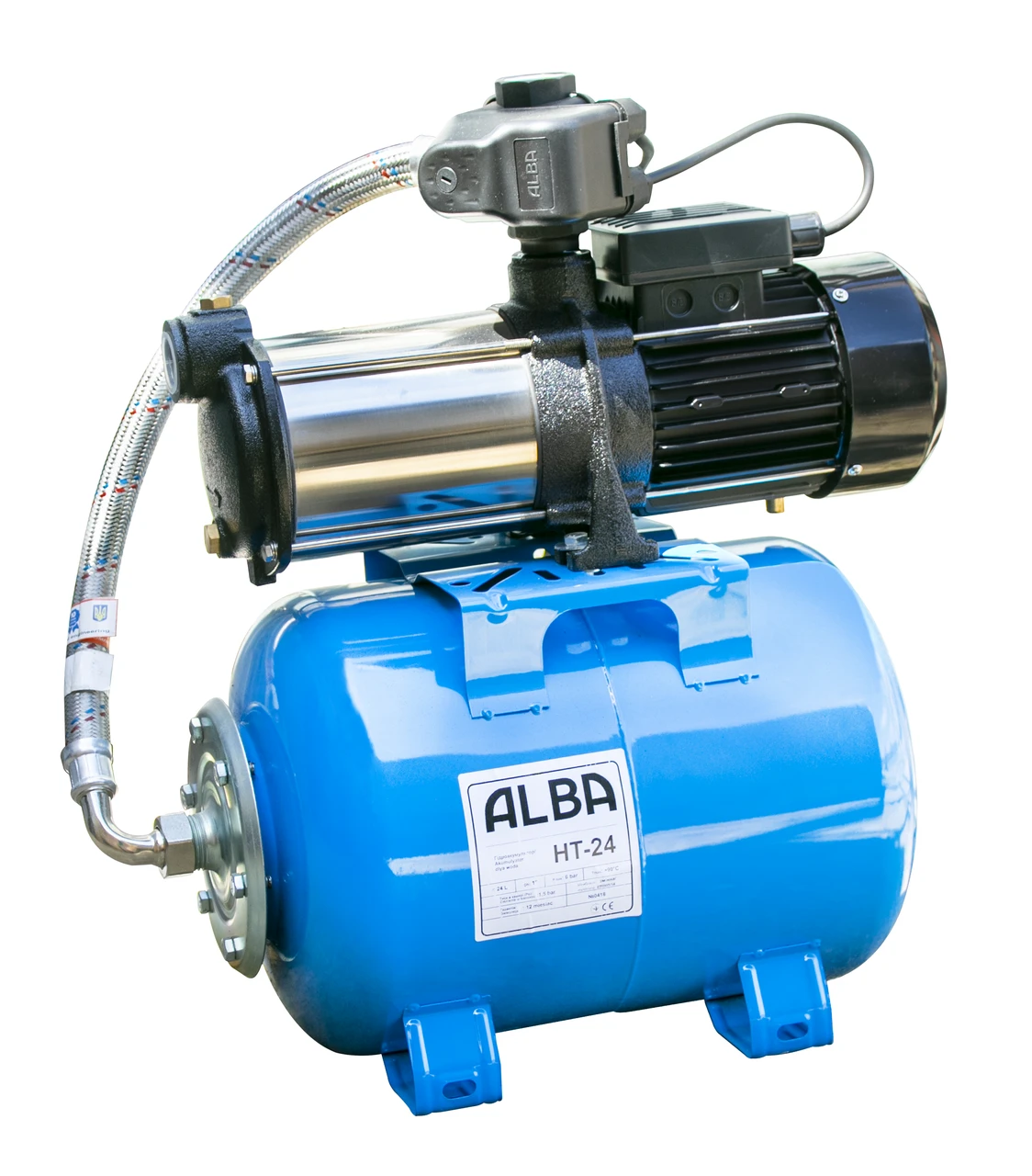Насосна станція з механічним реле тиску ALBA MRS-5/24л, фото 1