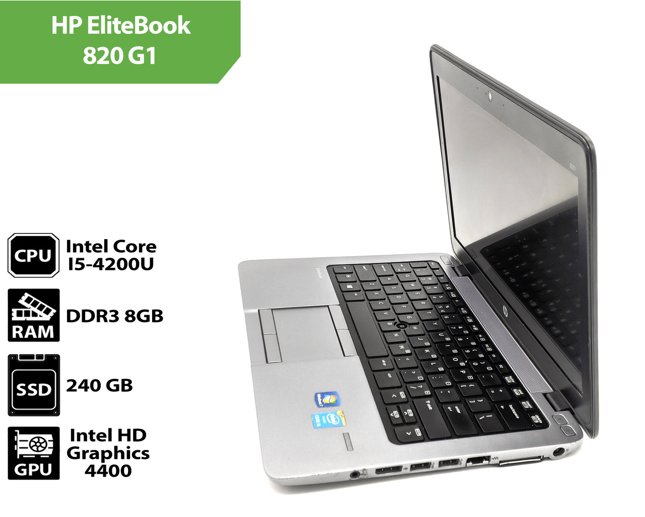 Нетбук HP EliteBook 820 G1 (12.5" / Intel Core I5-4200U / 8Gb / SSD 240 Gb)