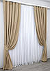 Комплект штор (2шт. 1,5х2,85м.) мікровелюр, колекція "SPARTA". Колір темно-бежевий. Код 840ш 30-624, фото 3