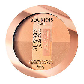 Пудра бронзуюча для обличчя Bourjois Always Fabulous Bronzing Powder 01 LIGHT MEDIUM 9 г