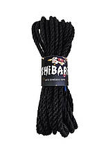 Джутова чорна мотузка для шібарі Feral Feelings Shibari Rope, 8м