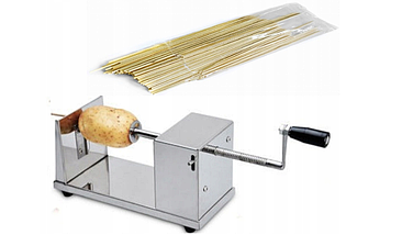 Спіральна гвинтова машина слайсер Pavolt для приготування скрученої картоплі, фото 2
