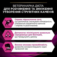 Сухий лікувальний корм для собак Purina Pro Plan Veterinary Diets UR Urinary для собак при сечокам'яній хворобі 1.5 кг, фото 9