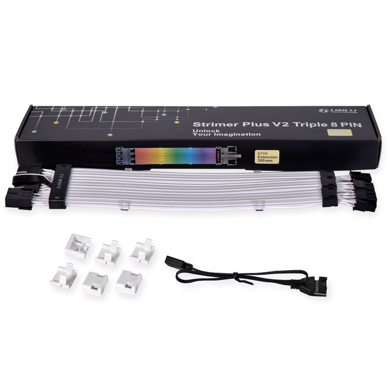 Lian Li Strimer Plus V2 Triple 8-Pin RGB PCIe VGA Cable (для карт 3080/3090) EU