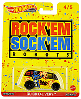 Машинка Hot Wheels Premium - Quick D-Livery - 2022 Mattel Brands (4/5) - Pop Culture - Real Riders - HCP00