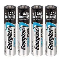 Батарейка щелочная, Alkaline AAA Max Plus (LR03) Energizer 1.5V, 4шт. в блистере
