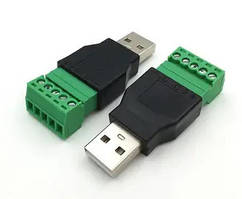 USB штекер з клемною колодкою
