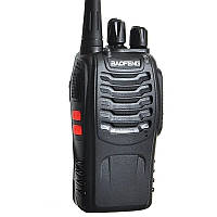 Рация Baofeng BF-888S (5W, UHF, 400-470 MHz, до 5 км, 16 каналов, АКБ), черная