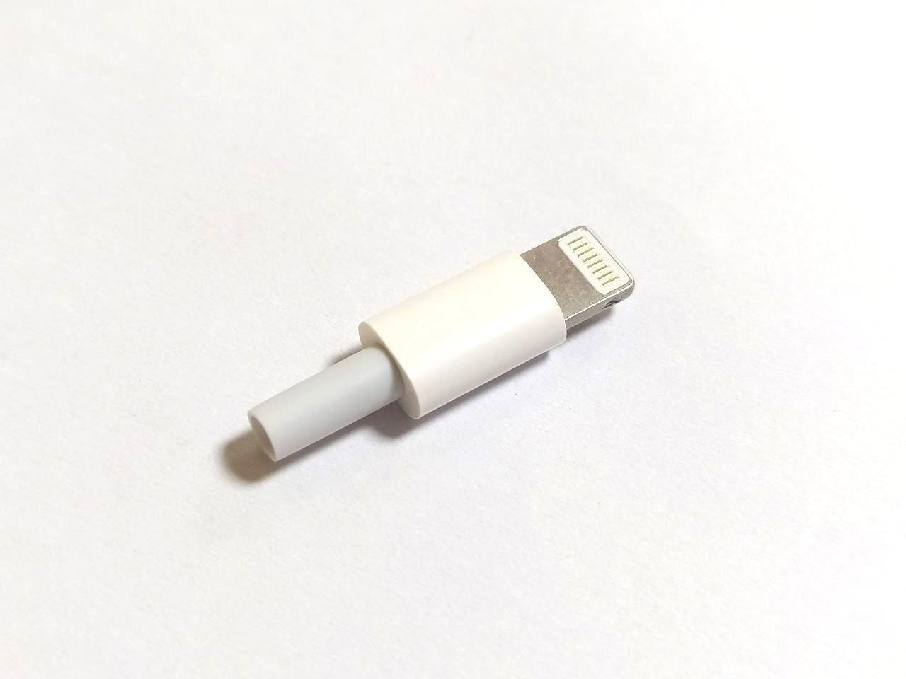 Купити Штекер Lightning iPhone 6 розбірний на кабель для пайки (білий ...