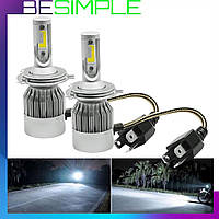 2 шт C6-H4, 36W, LED лампы для авто / Комплект светодиодных автоламп ближнего и дальнего света фар