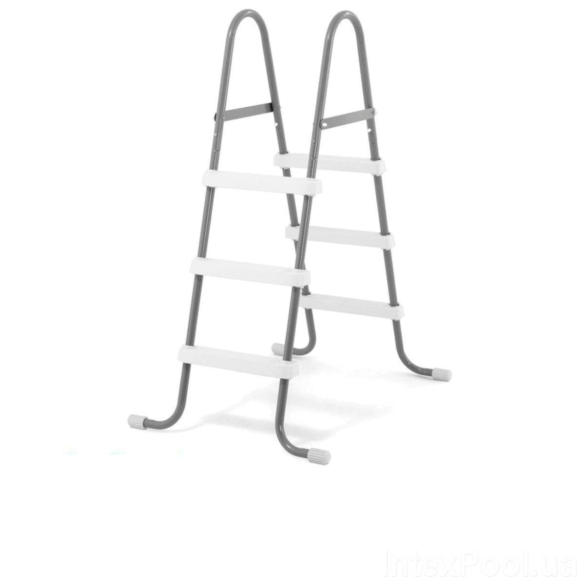 Драбина для басейну Intex 28064, двосекційна. До басейнів заввишки до 91 см, фото 1