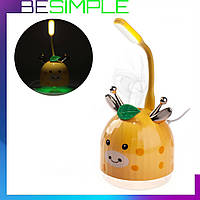 Міні зволожувач повітря з підсвіткою + USB-лампа, Жовтий Жираф / Дитячий led світильник нічник