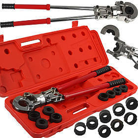 Прес кліщі для труб ПВХ 8 елементів LEX LX55911