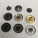 Кнопка "таблетка", 18 мм, плоска, неіржавка сталь. Срібло (нікель)., фото 5