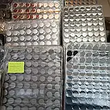 Кнопка "таблетка", 18 мм, плоска, неіржавка сталь. Срібло (нікель)., фото 3