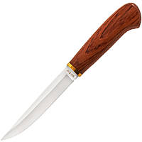 Нож фиксированный GW 2103 W, рукоять дерево, чехол кожа (длина: 250мм, лезвие: 130мм)