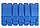 Массажный ролик для йоги и фитнеса Grid Roller 45 см v.2.1 синий EVA пена, фото 3