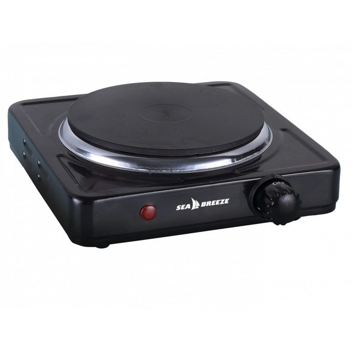 Настільна плита одноконфоркова електрична SeaBreeze SB-061 Black (Niz14377)