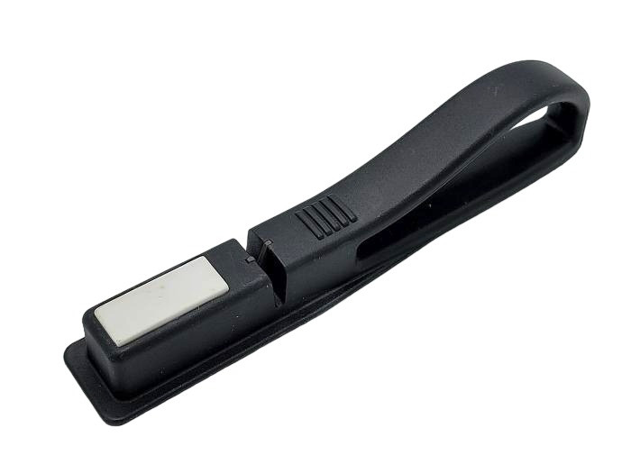 Точилка для кухонних ножів з точильним каменем Ручна точилка для заточування ножів Ножеточка пластикова L 19 cm